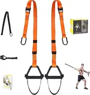 Moulyan Bodyweight Resistance Training Straps Complete Home Gym Fitness Trainer kit for Full-Body Workout Easy Setup Gym Home Outdoors
