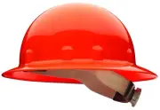 Fiber Metal Super Eight Full Brim Orange Hard Hat with 8 Point Suspension