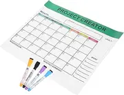 DIYEAH 1 Refrigerator Planning Board Calendar for Fridge Dry Erase Board Month Whiteboard Calendar White Board Calendar Dry Erase Schedule Board Fridge Calendar Paper