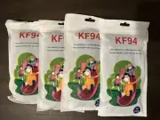 KF94 Black Face Mask Kids - 40pcs