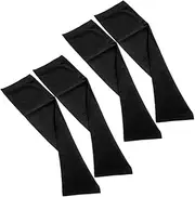 KALLORY 2 Pairs Basketball Arm Sleeves Youth Arm Sleeve Baseball Summer Arm Sleeves Black Nylon