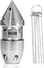 3/8 NPT Sewer Jetter Rotating Nozzle - Stainless Steel, Drain Pipe Cleaning Nozzle for 40 L/min Pressure Washer Cleaning Nozzle