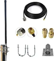 ADS-B Flightaware 1090MHz 978MHz Antenna N-Type Female Omni Fiberglass Indoor/Outdoor 6DBi Fiberglass ADS-B Equipped Aircraft Antenna 10ft N-Male to SMA-Male Extension Coaxial Cable
