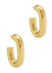 Rabanne XL Link Hoop Earrings - Gold - One Size One Size