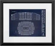 United Center Blueprint Framed Art