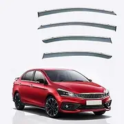 4Pcs Car Wind Deflectors for Toyota for Belta Mk1-Vc 2014-2019 2020 2021 2022 2023, Side Window Ventilated Visors Rain Deflector
