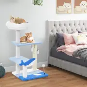 Costway3-level Ocean-themed Cat Tree with Sisal Covered Scratching Posts