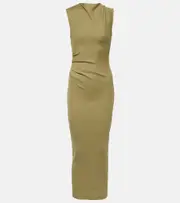 [Dorothee Schumacher] Dorothee Schumacher Simply Timeless cotton jersey maxi dress AU 16 green