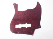4PLY PICKGUARD FOR FENDER JAZZ BASS WITH PEARL RED