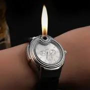 Vintage Antique Lighter, Reusable Windproof Lighter, Cool Watch Lighter, Unique Birthday For Men Husband Boyfriend WH
