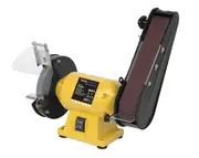150mm Bench Grinder Linisher Sanding Grinding Wheel Belt Sander with 11 Belts