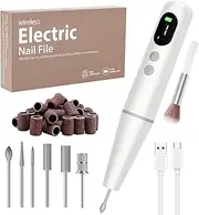 Electric Nail Files, Professional Nail Drill for Acrylic Nails Gel 20000 RPM, Portable Rechargeable E File for Nails, Removal Manicure Pedicure Set