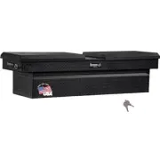 Buyers Product 18x20x71" Matte Black Diamond Tread Aluminum Gull Wing Truck Box