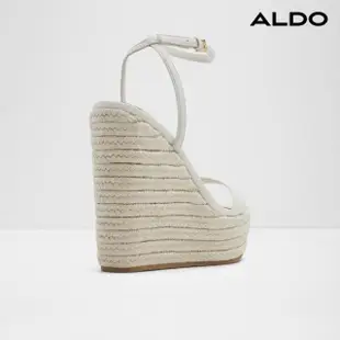 【ALDO】MARYSOL-草編楔型厚底涼鞋-女鞋(白色)