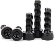 100pcs Hexagon Socket Cap Bolts M1.4 M1.6 M2 M2.5 Knurled Head Male Screws Full Thread Fasteners 12.9 Grade High Strength Carbon Steel(M2 (100pcs),6mm)