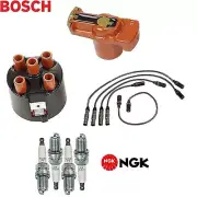 BOSCH&NGK Ignition Kit Distri.Cap Rotor Plugs Wire for Volkswagen Golf 2L 93-99