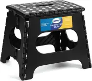 11" Folding Step Stool for and Kids Holds up to 300 Lbs,Non-Slip Folding Stools