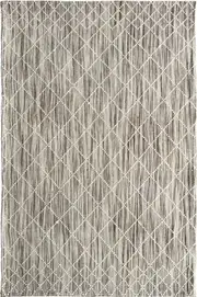 Argyle Natural Diamond Pattern Wool Rug
