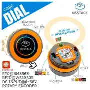 M5Stack Official M5Stack Dial - ESP32-S3 Smart Rotary Knob w/ 1.28" Round Touch