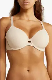 Wacoal 853342 Superbly Smooth Contour Underwire T-Shirt Bra, Sand, Size 38DD