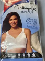 Playtex 18-Hour Bra Ultimate Shoulder Comfort Wirefree 4693 42DDD Natural Beige