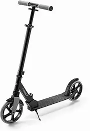 Kinderkraft Freely Scooter from 3 Years, Children's Scooter up to 100 kg, Quick Folding, Polypropylene Wheels, Black