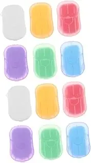 DRESSOOS Travel Soap Sheets Hand Soap Sheets for Traveling Portable Outdoor Camping 12 Boxes