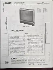 Sams Photofact 2727-2 Service Manual for Sony KV-27TS23 KV-27TS24 KV-27TS25