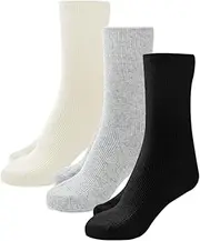 [Lindoro] 3 Pairs Women's Cashmere Merino Wool Socks, Super Warm and Soft Cozy Calf Socks for Women with Gift Box