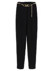 [Michael Michael Kors] Michael Michael Kors-Chain Belt Pantaloni Nero-Donna 2US Black