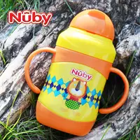 在飛比找蝦皮購物優惠-Nuby 360 度不銹鋼水壺冷熱 220ml 容量