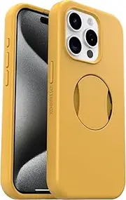 OtterBox OtterGrip Symmetry Case for iPhone 15 Pro for MagSafe, Drop Proof, Protective Case with Built-in Grip, 3X Tested to Military Standard, Yellow