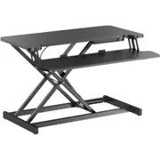 KONIC Gas Spring Sit-Stand Desk Converter with Keyboard Tray - Worksurface Size 800x400x16mm - Max Load 15kg - Height Range 115~510mm [KWB1002]