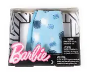 Barbie Fashion Blue Jean Skirt with Patchwork Pattern FPH24