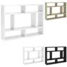 Wall Shelf Engineered Wood Storage Display Rack Bookcase Multi Colours vidaXL