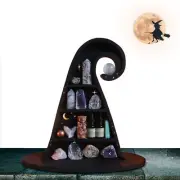 Halloween Witch Hat Crystal Shelf Spooky Horror Gothic Hanging Floating Shelves