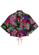 Moncler Floral-print Cotton-poplin Shirt - Multicoloured - 10 10