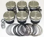 ICON FORGED ENGINE PISTON & RING SET FOR FORD FALCON BA BF FG 4.0L BARRA TURBO (for: Ford)
