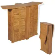 Folding Bar Table Solid Teak Wood
