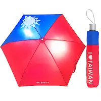 在飛比找Yahoo奇摩購物中心優惠-I TAIWAN 台灣國旗三折傘一把