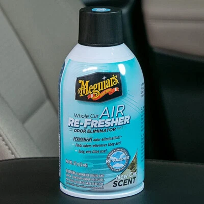 Meguiar's NEW CAR SCENT Whole Car AIR RE-FRESHER Odor Eliminator Truck SUV VAN