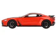 1/18 Aston Martin V12 Vantage RHD Scorpus Red Black Top Carbon Hood Model Car...