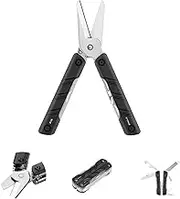 OKNIFE Otacle P1S 9-in-1 Multi-Scissor Lightweight Stainless Steel Multitool Bottle Opener, Screwdriver, and Portable Folding Combination EDC Tools, for Men Women