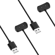 FitTurn Intended for Amazfit GTS 4 Mini Charger[2-Pack]3.3ft 100cm USB Charging Cable Dock Charger for Amazfit Bip 3/Bip 3 Pro, GTR 2, GTS 2, GTS 2 Mini, Pop Pro, BIP U, Zepp E, Zepp Z Smartwatch