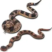 Upitry Rubber Snakes Fake Snake Rattlesnake - Realistic Keep Birds Away - Prank Life Size Toy That Look Real - Garden Plastic Scare Birds