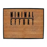 Minimal Effort - Funny Novelty Doormat Man Cave Floor mat