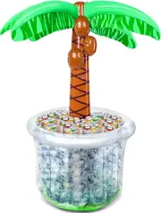 JOYIN 60" Inflatable Palm Tree Cooler, Beach Theme Party Decor, Pool Party De...