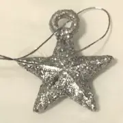 Stampin Up GLITTER STAR ORNAMENTS Embellishments - Beautiful Stars w/ Strings!