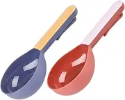ERINGOGO 2Pcs Dog Cat Food Scoops Durable Shovels with Clip Design Versatile Pet Feeding Tools for Easy Portion Control and Food Bag Sealing