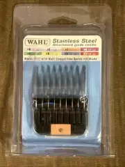 WAHL Stainless Steel #1 Attachment Guide Comb 1/2” Cut Brand New Factory Sealed